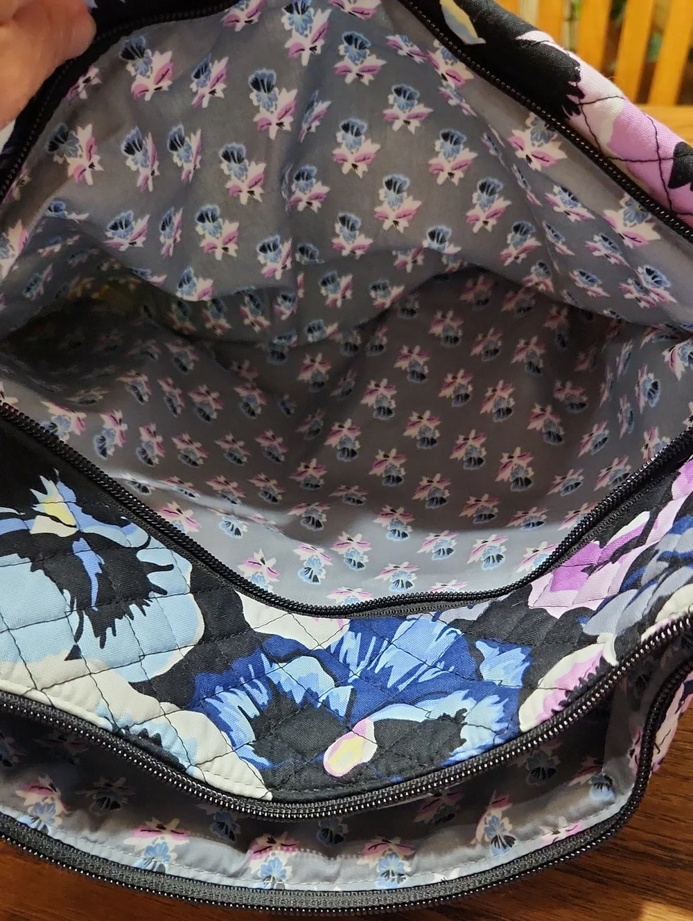 Vera Bradley Plum Pansies Versatile Bag/Backpack
